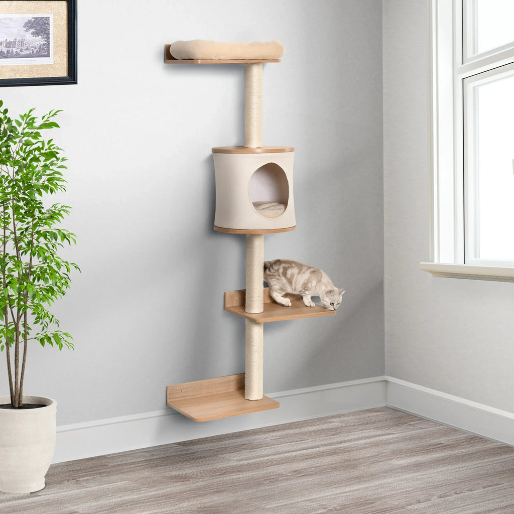Arbre à Chat Mural Bois – Norara