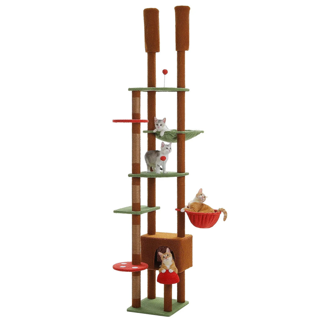 Arbre à chat <br> sol plafond hamac et champignon