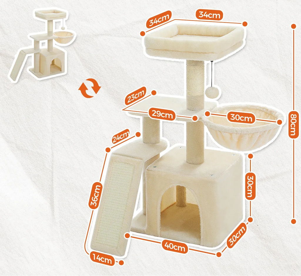 Arbre à Chat Griffoir et Beige – Oror