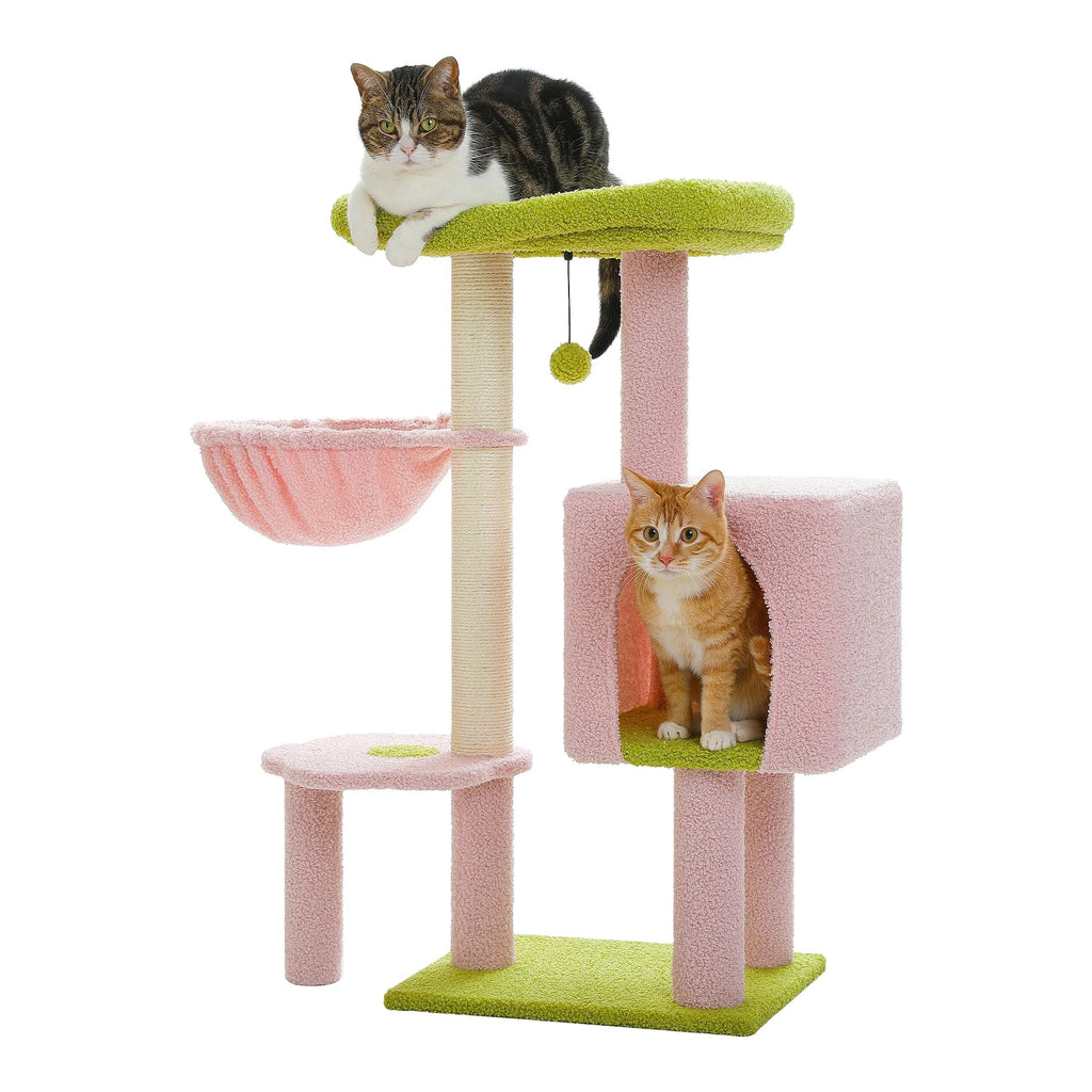 Arbre à chat <br> petit rose