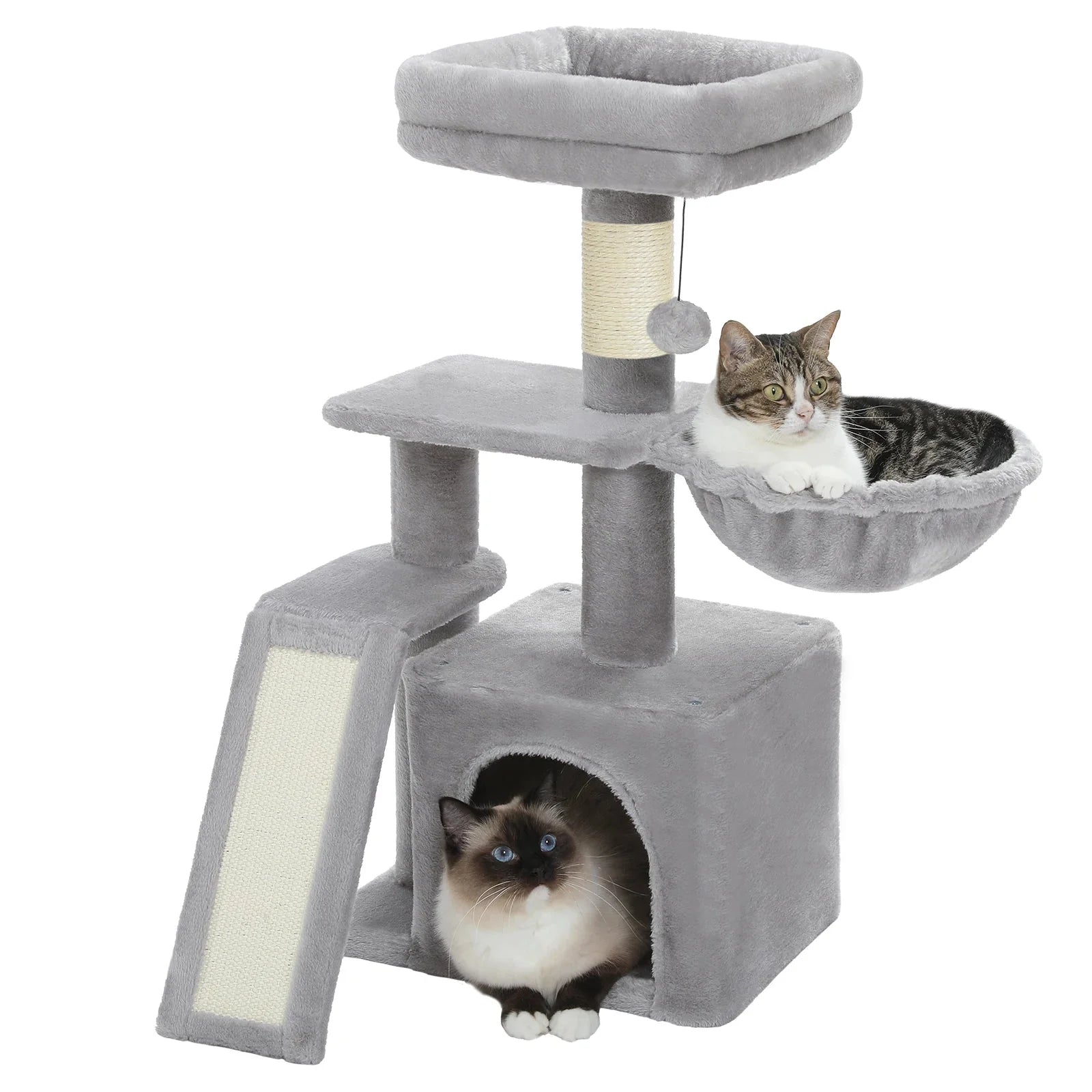 Arbre à chat <br> griffoir et gris