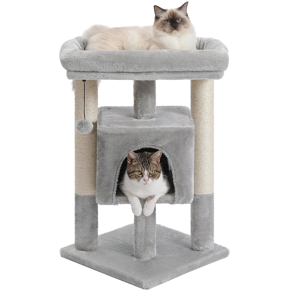 Arbre à chat <br> d'angle gris