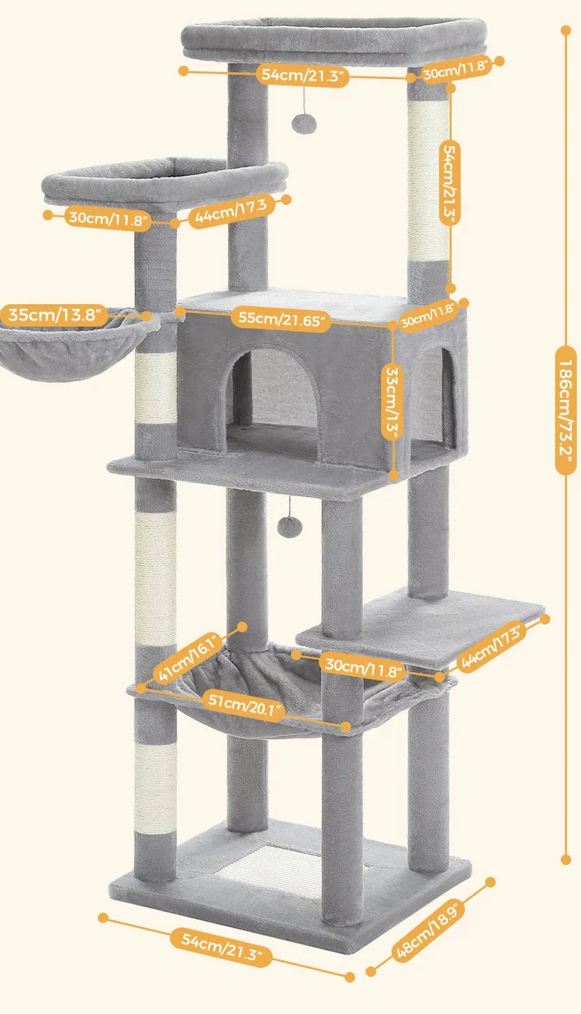 Arbre à Chat pour Chats Actifs Beige – Isor