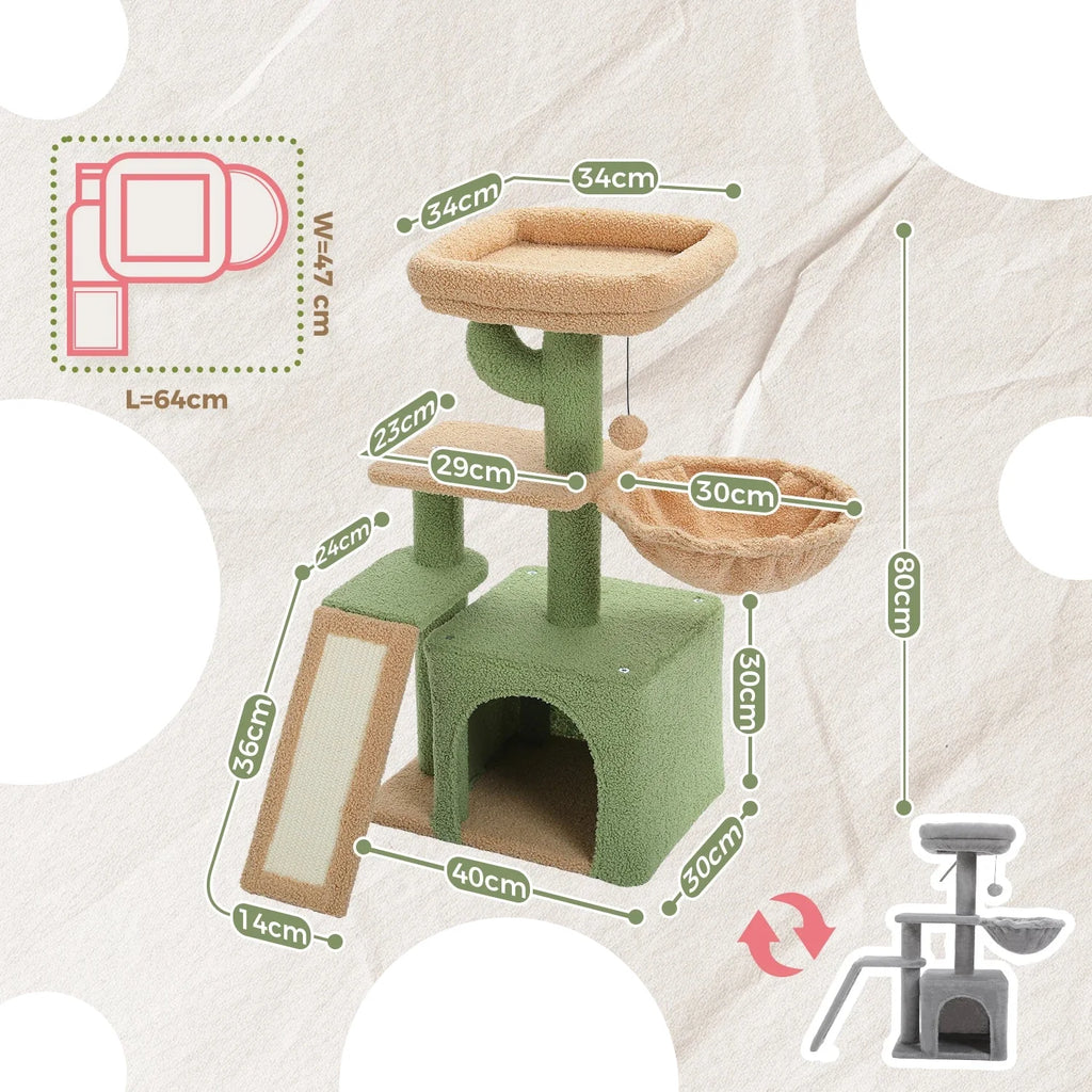 Arbre à Chat Moderne Petit Cactus – Marora