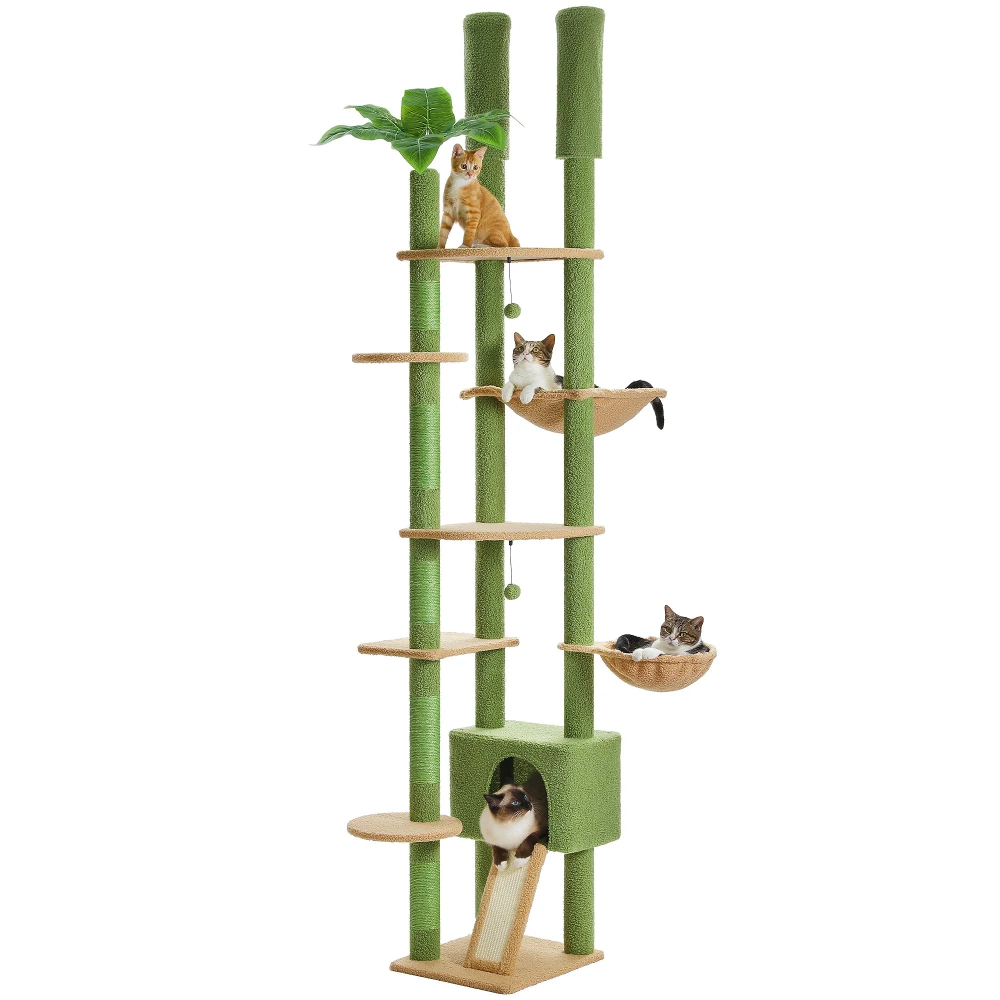 Arbre à chat <br>palmier et hamac