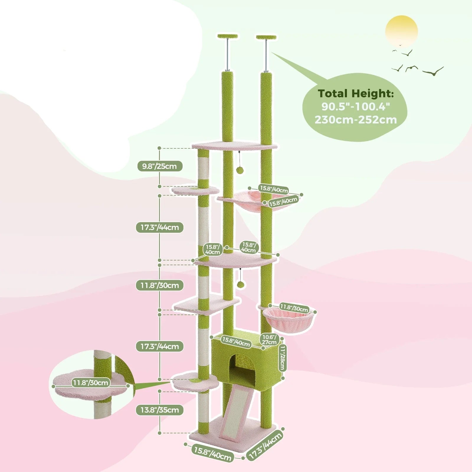 Arbre à Chat Sol Plafond Palmier – Kaion