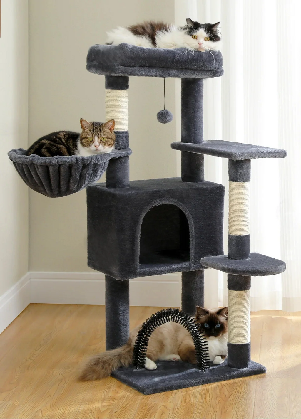 Arbre à Chat Multi-chats Gris Foncé – Torys