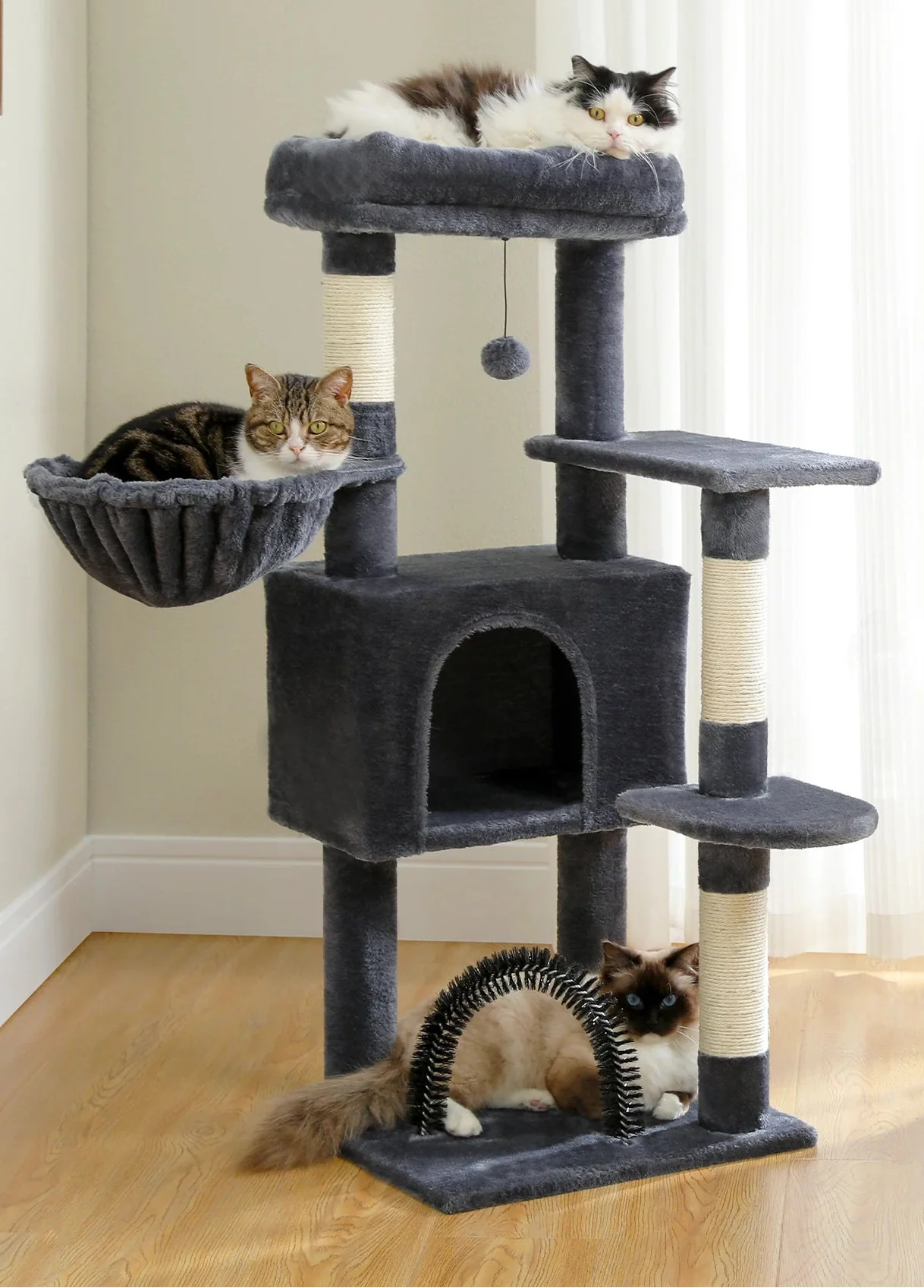 Arbre à Chat Multi-chats Gris Foncé – Torys