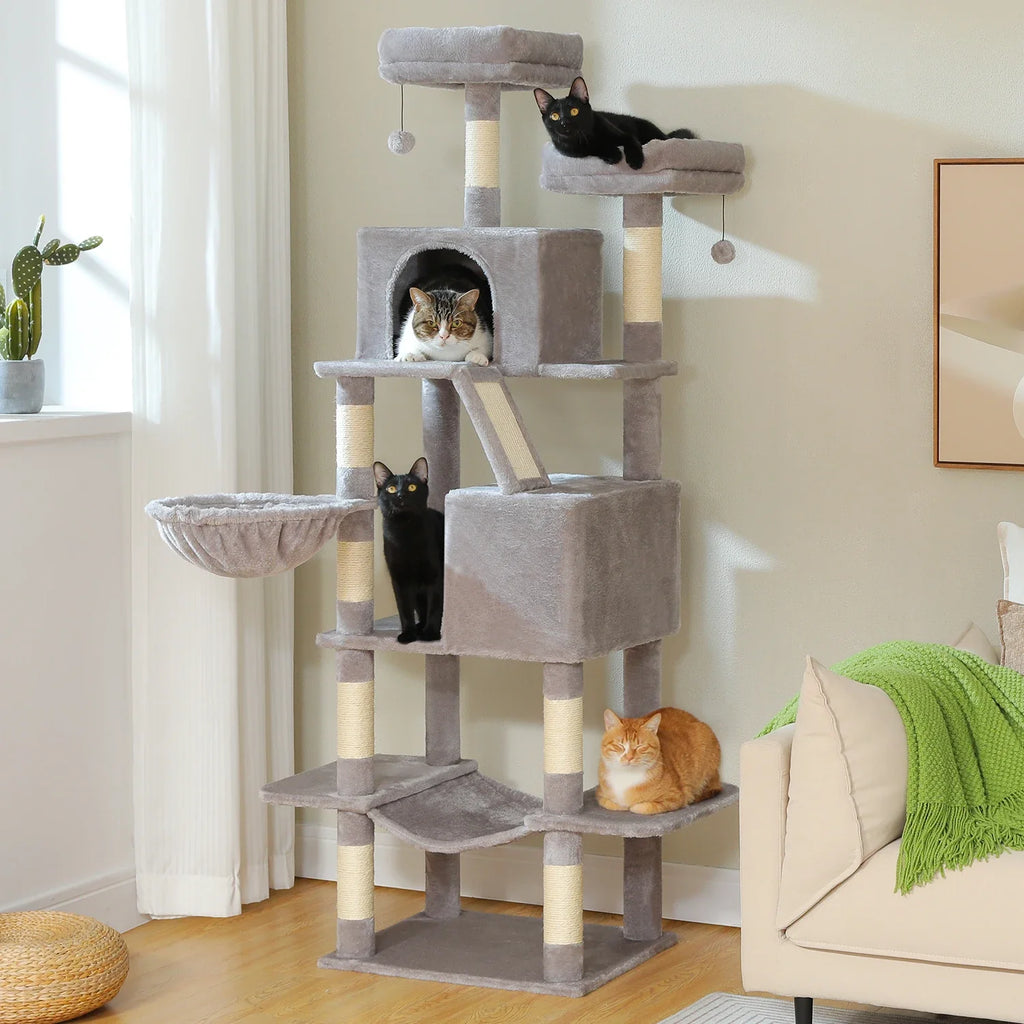 Arbre à Chat Robuste et Élégant Gris – Marena