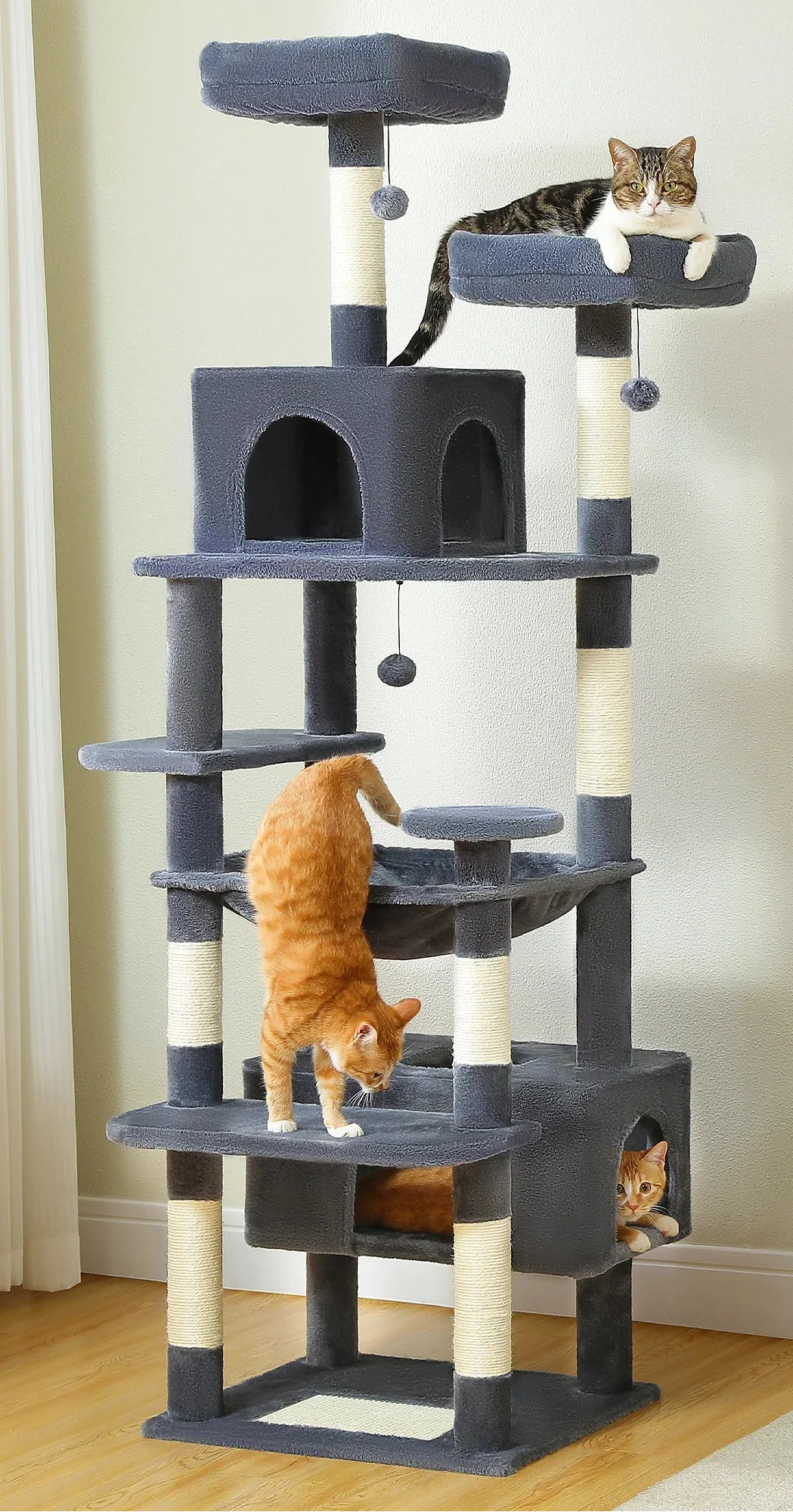 Arbre à Chat Plateforme Xxl Bleu – Belaya