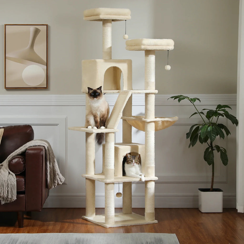Arbre à Chat Parcours Beige – Heluna