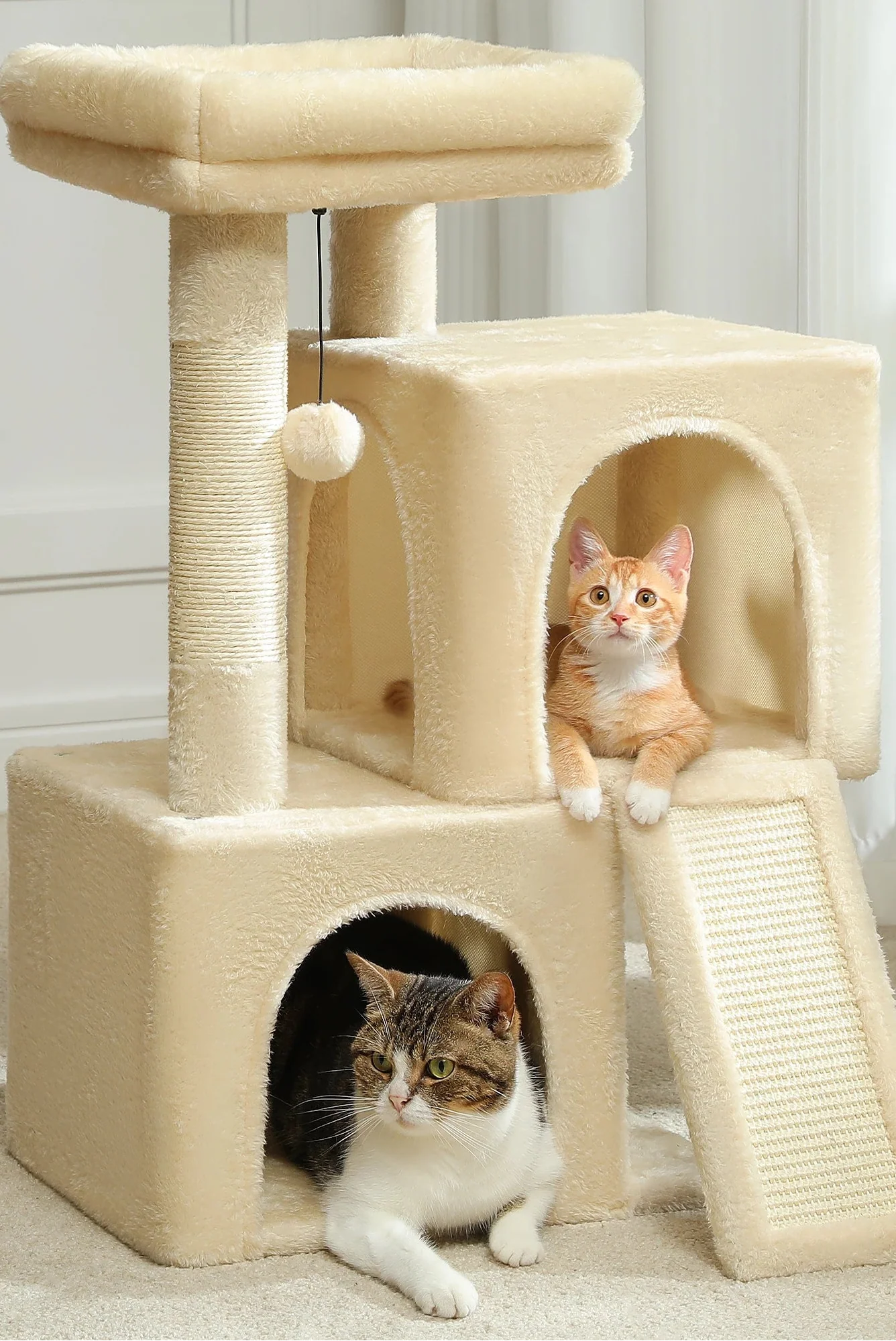 Arbre à Chat Moderne et Petit Beige – Marea