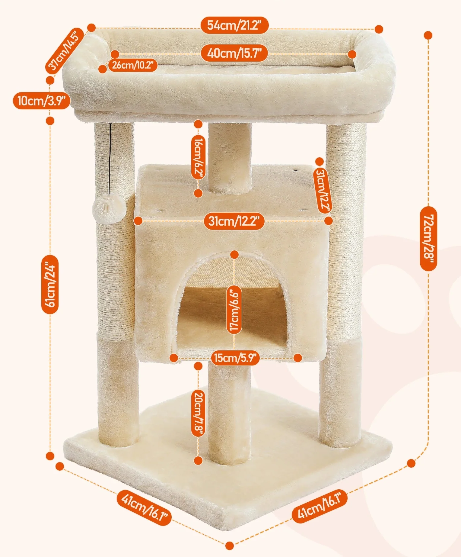 Arbre à Chat Beige – Doruna