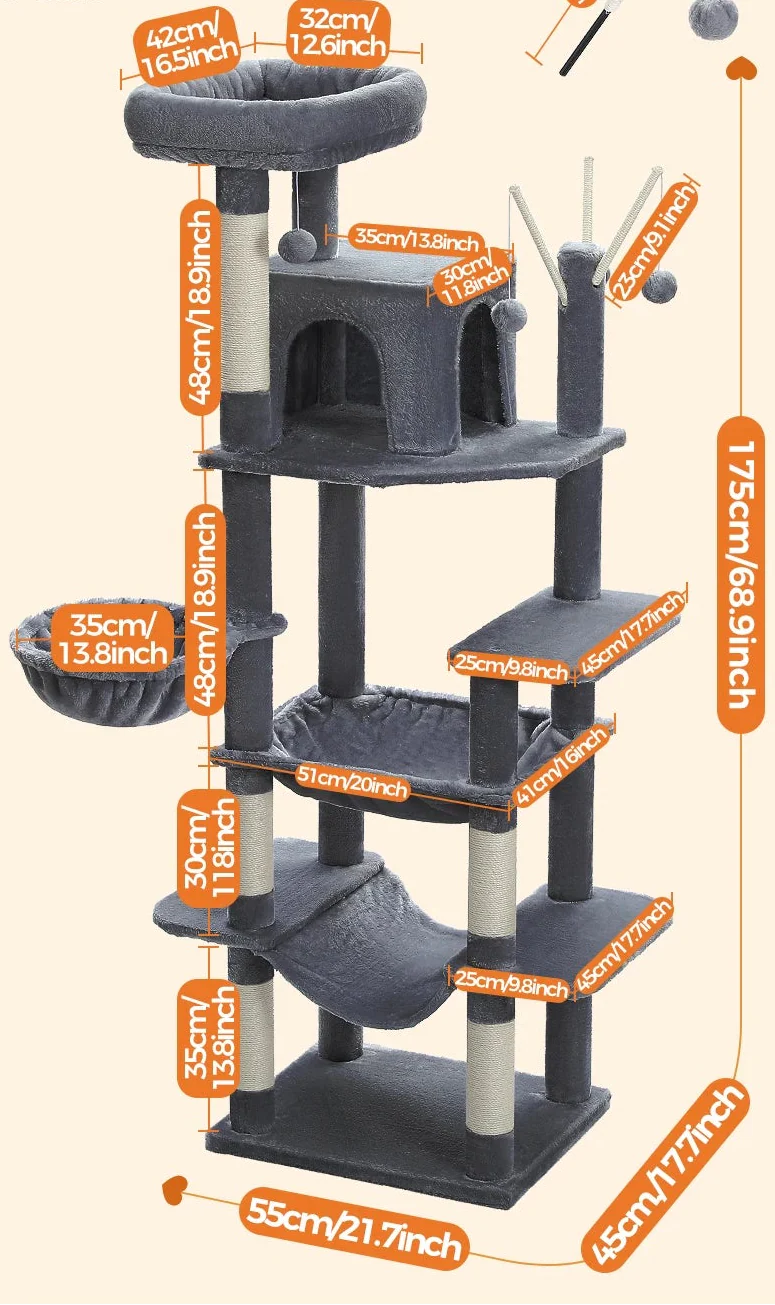 Arbre à Chat pour Grands Espaces – Ralira