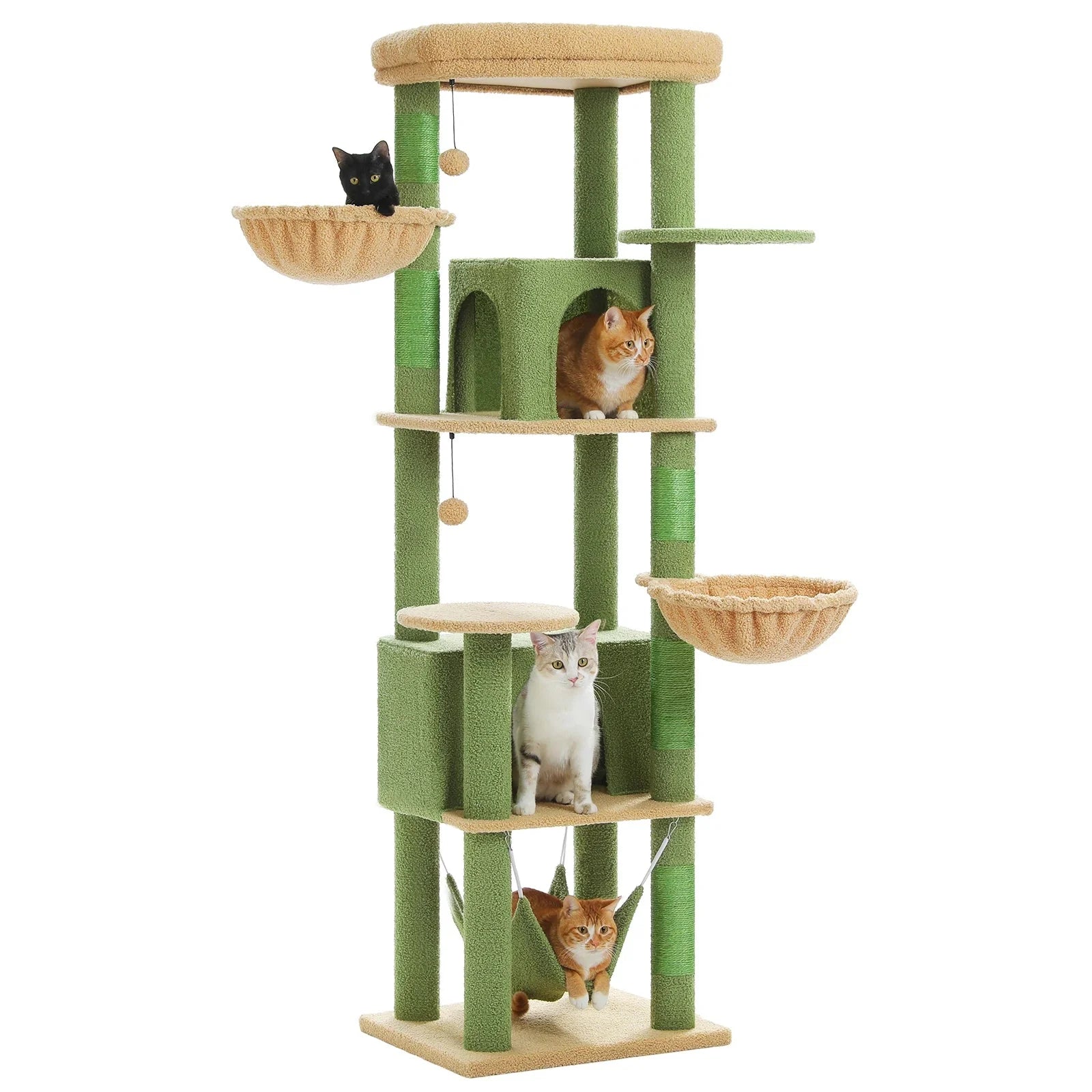 Arbre à chat <br> couleur cactus