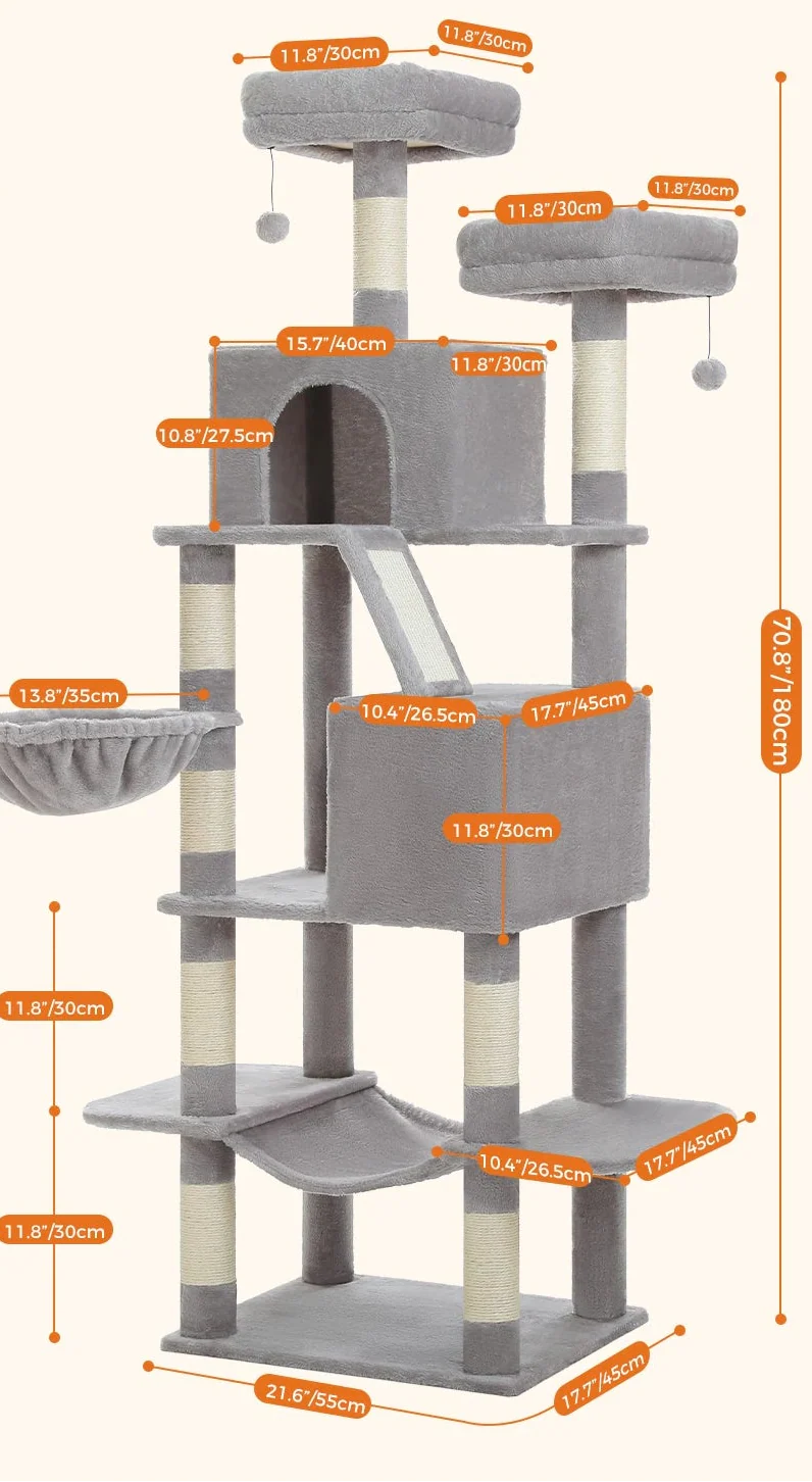 Arbre à Chat Robuste et Élégant Beige – Ralon