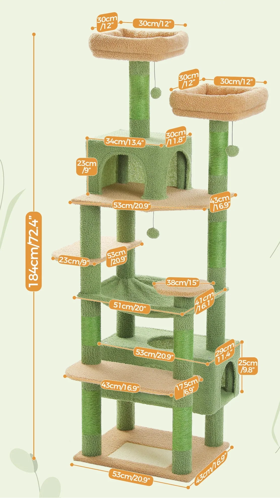 Arbre à Chat Cactus Vert – Aureea