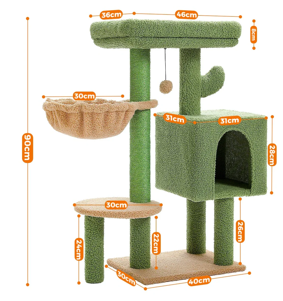 Arbre à Chat Hamac Cactus – Elor