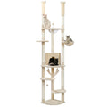 Arbre à chat <br> sol plafond d'angle beige