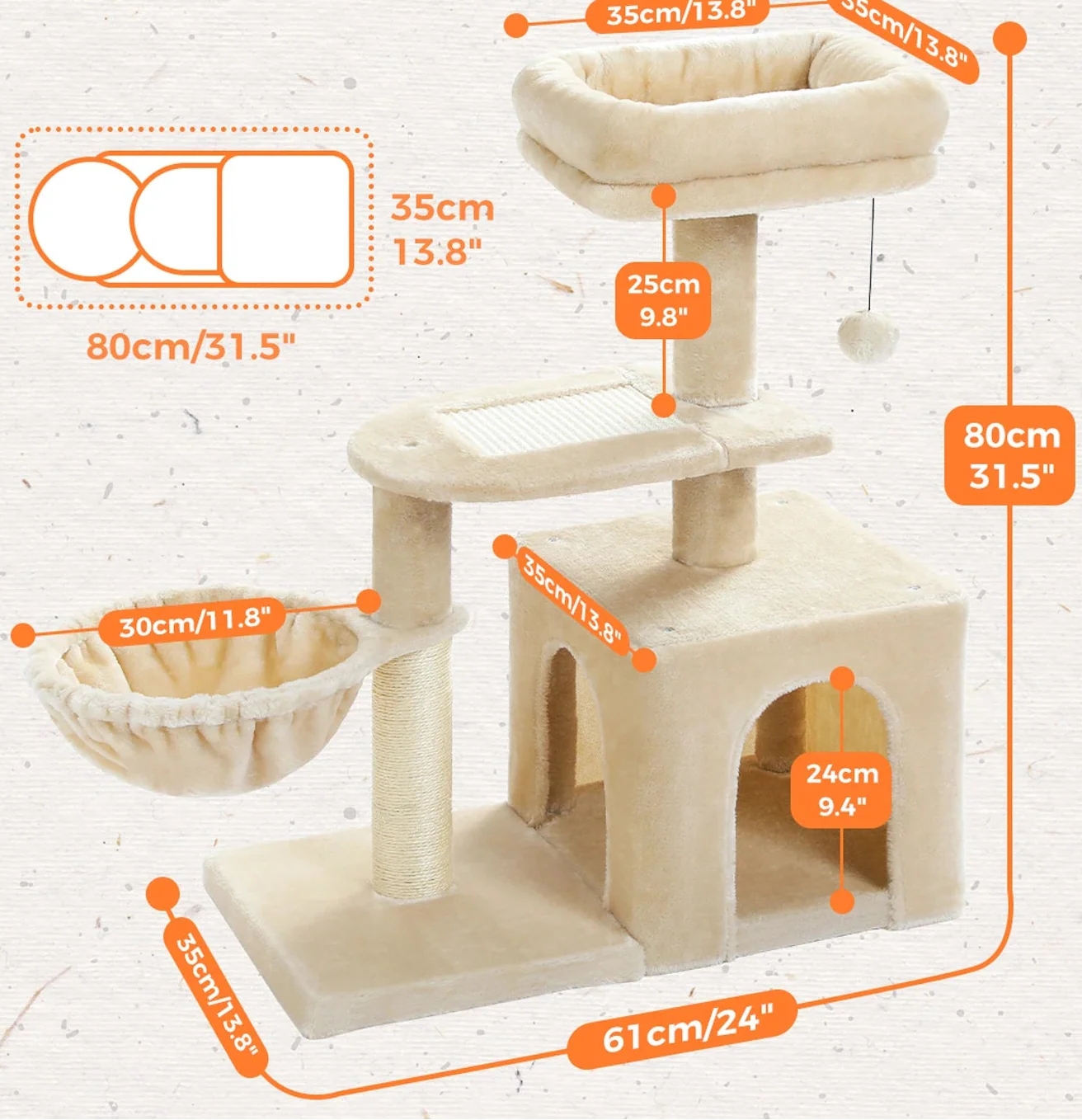 Arbre à Chat avec Panier – Quaa