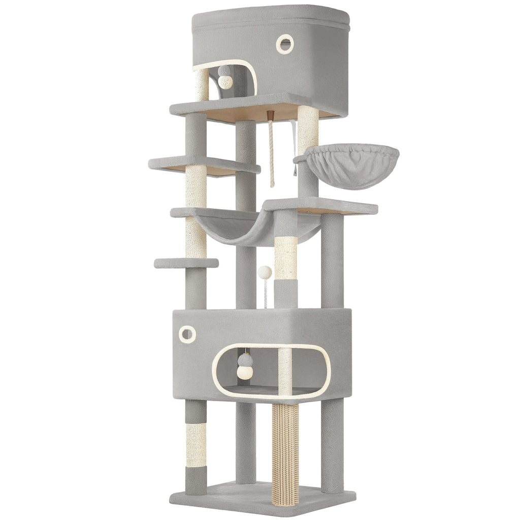 Arbre à chat <br> gris clair