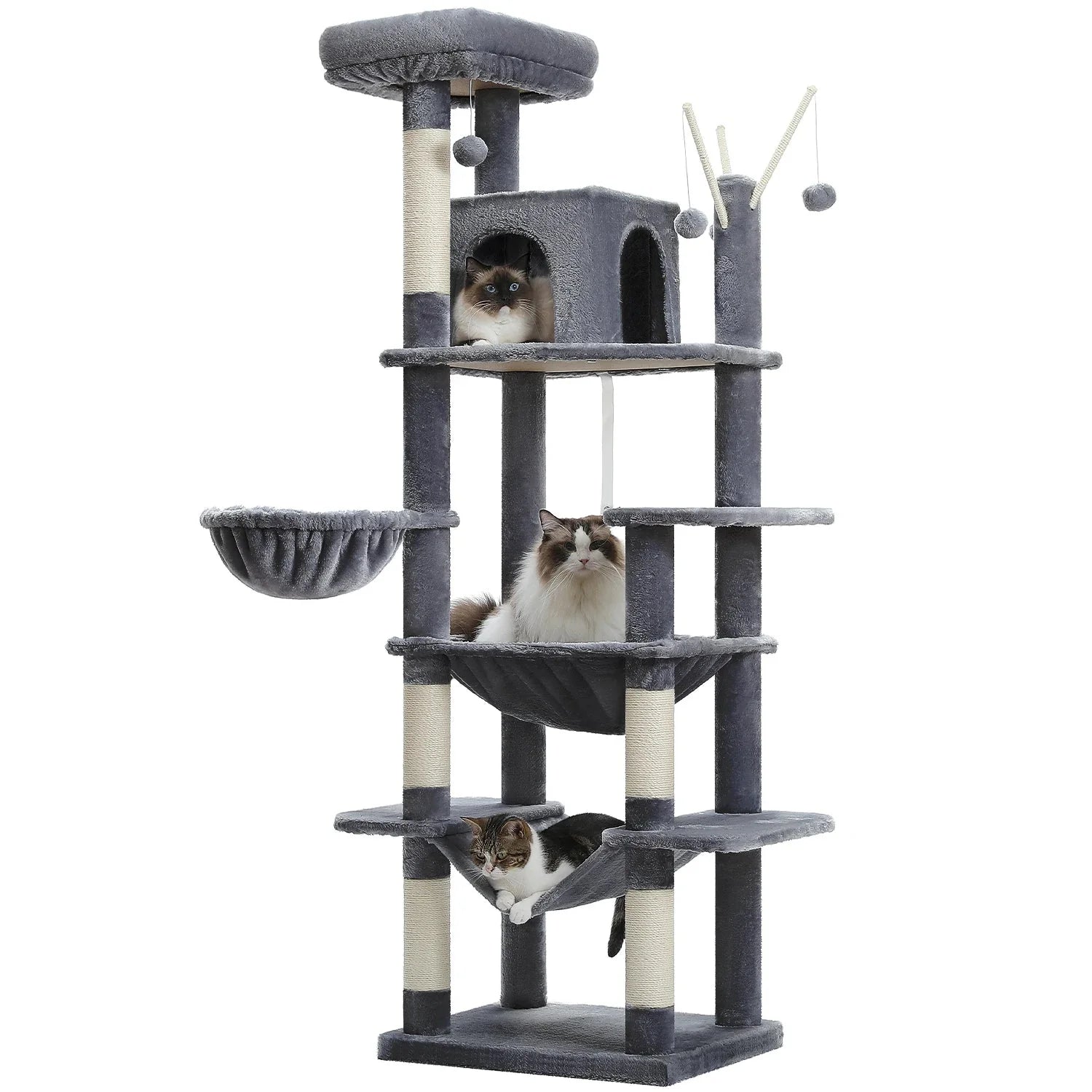 Arbre à chat <br> géant avec hamacs