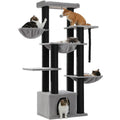 Arbre à chat <br> XXL gris et noir