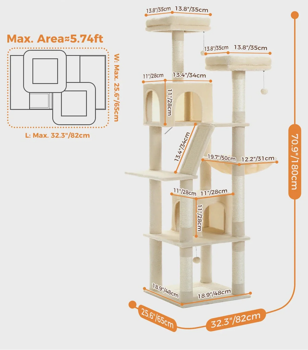 Arbre à Chat Rose et Vert – Junaya