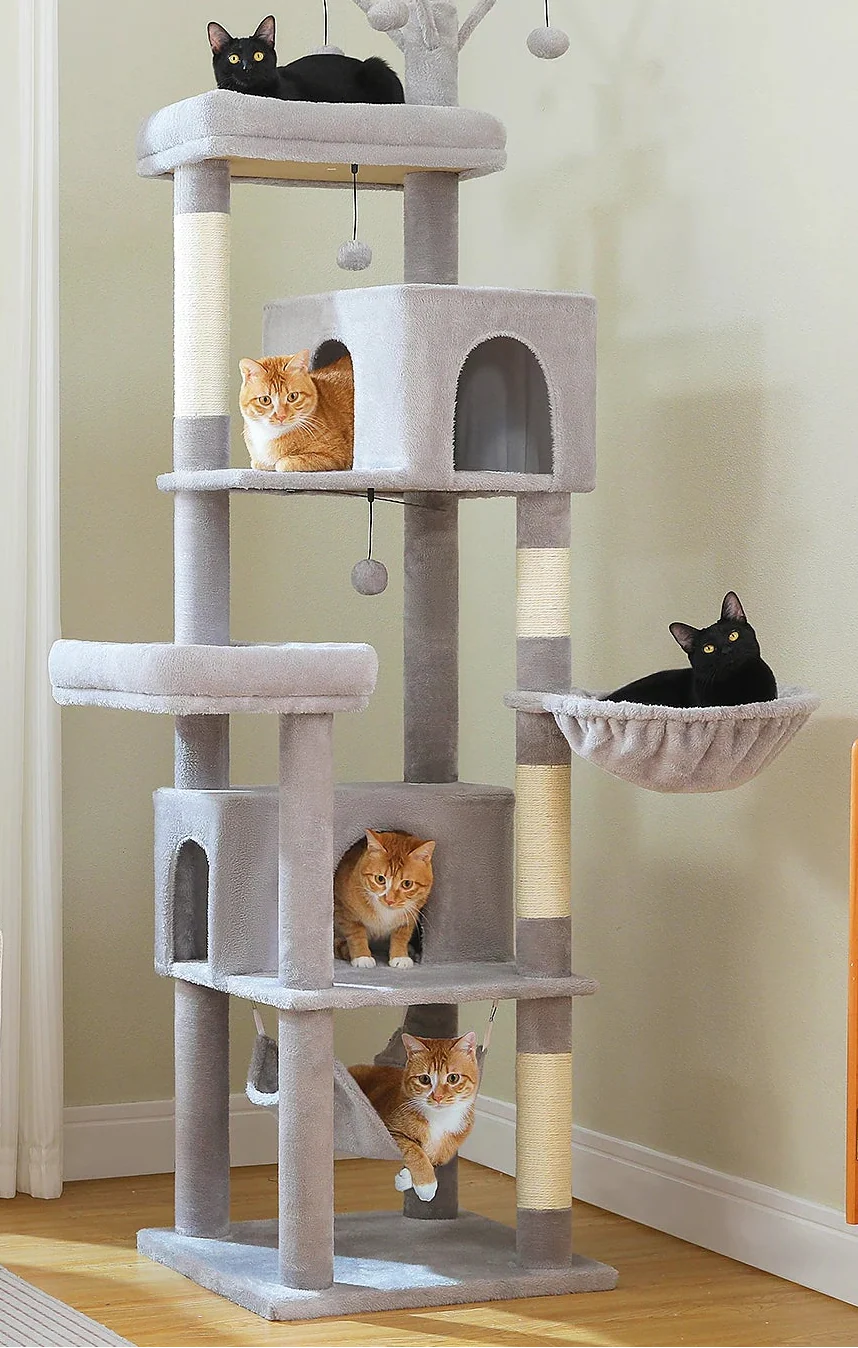 Arbre à Chat Élégant Gris – Quays