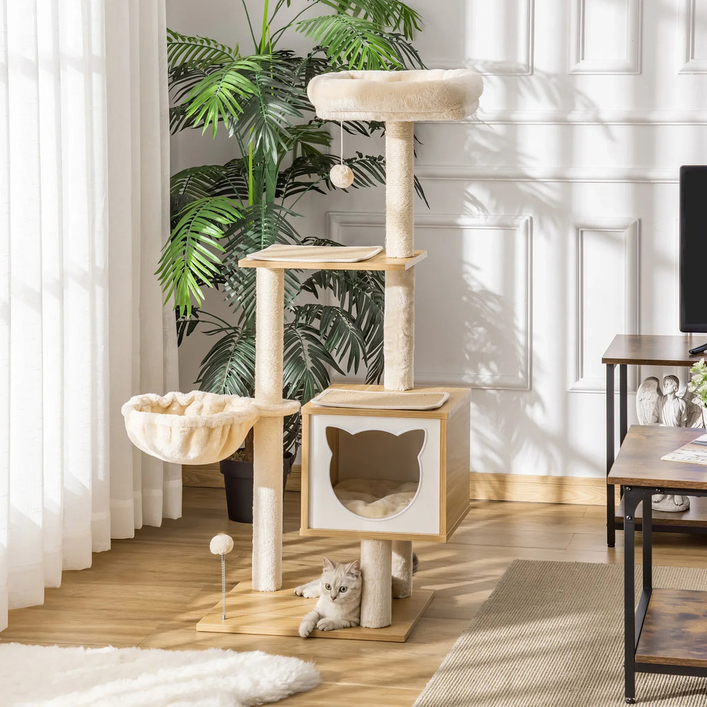 Arbre à Chat Moderne Bois – Calara