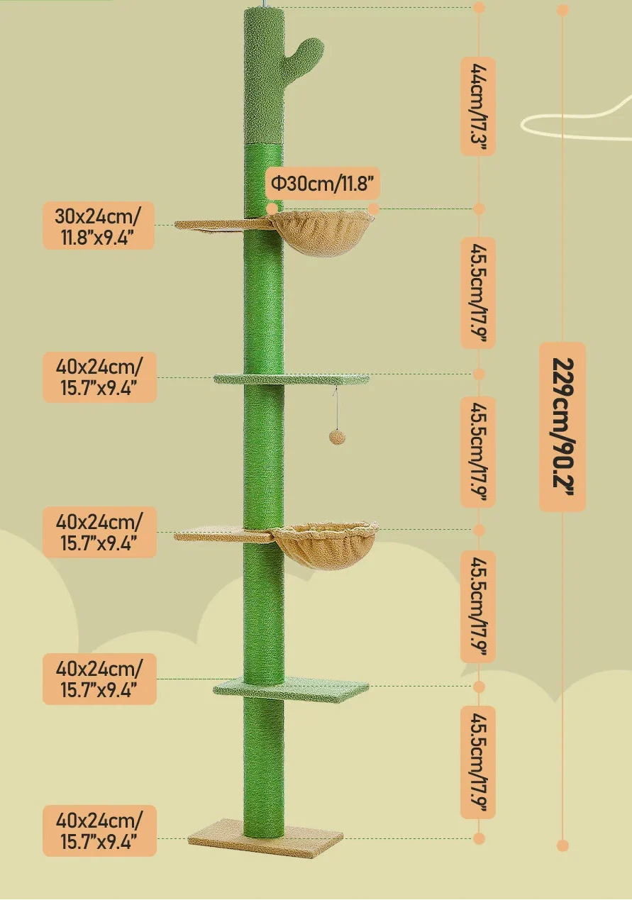 Arbre à Chat Sol au Plafond – Junine