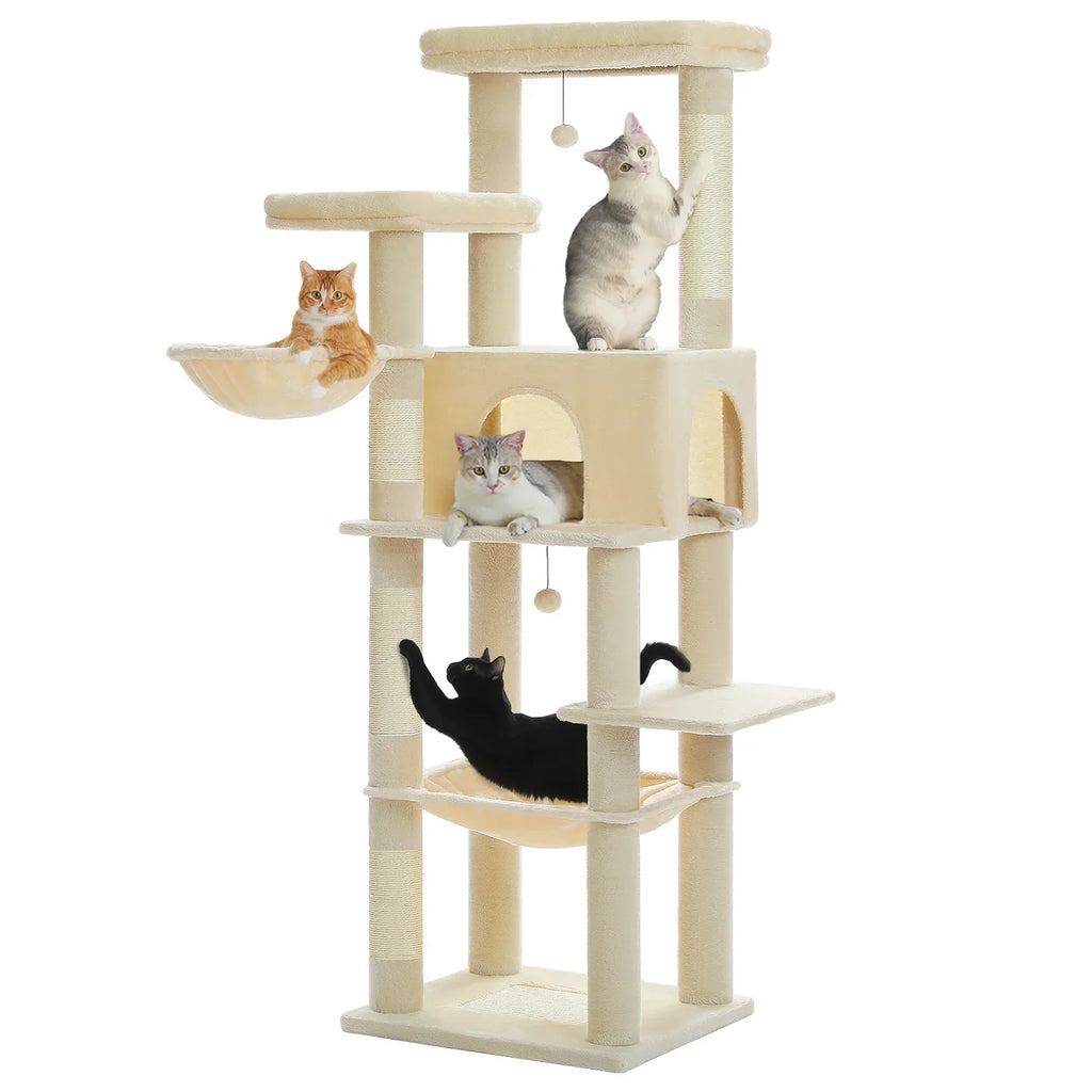 Arbre à chat <br> pour chats actifs beige