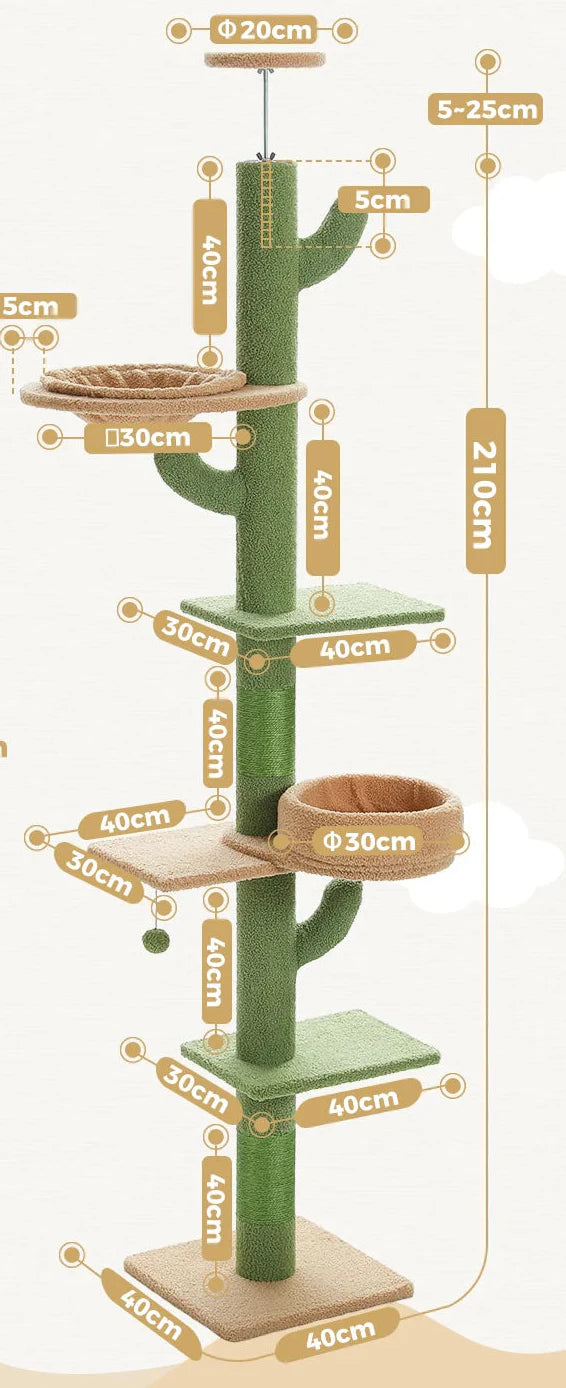 Arbre à Chat Cactus Plafond – Aureelle