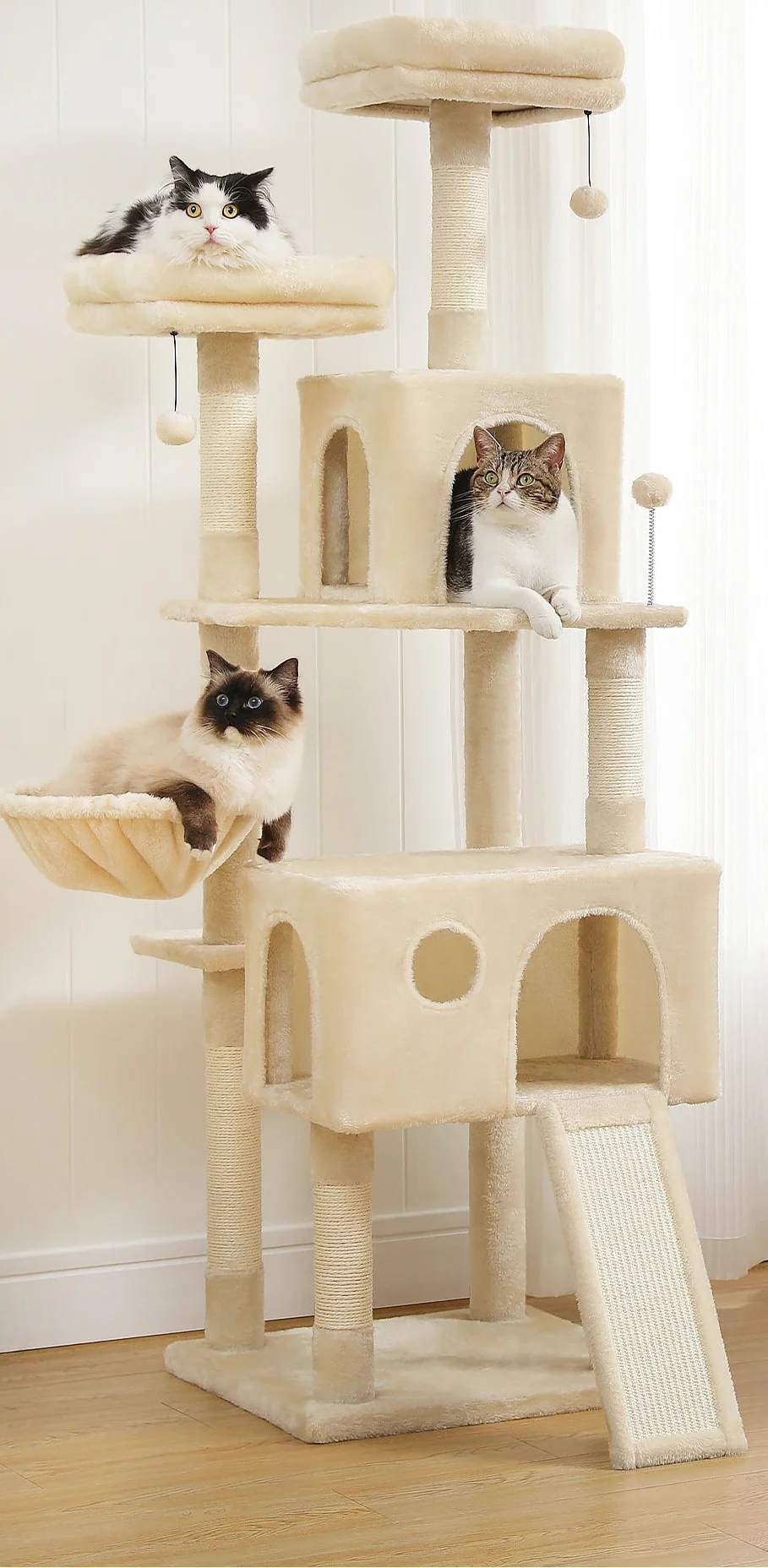 Arbre à Chat Moderne Beige – Velara