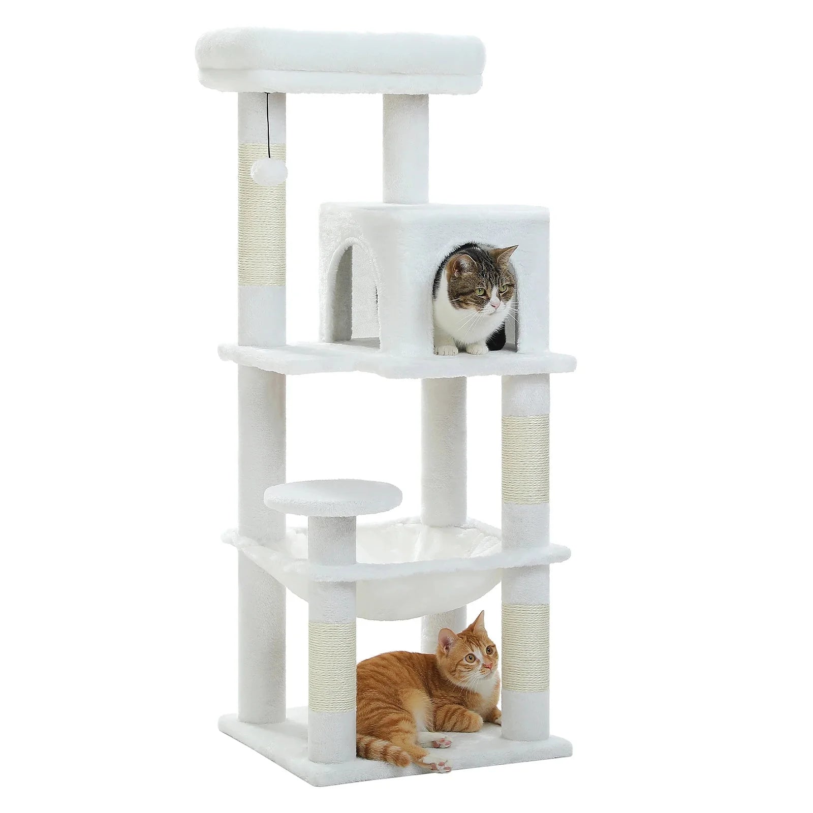 Arbre à chat <br> blanc