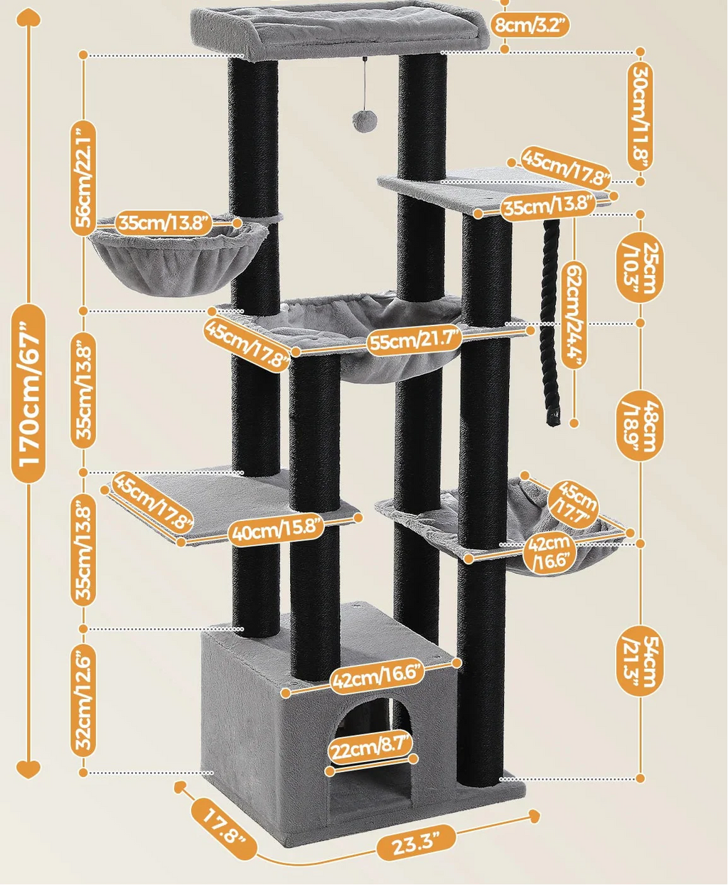Arbre à Chat Maine Coon Xxl – Isis