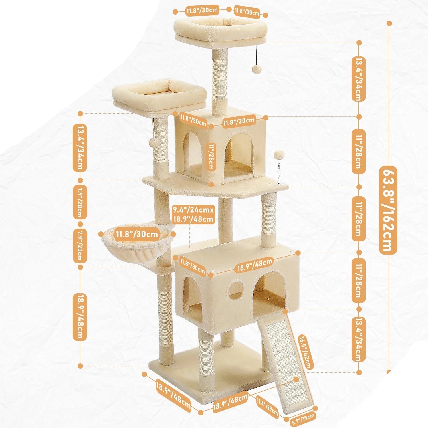 Arbre à Chat Xxl Élevage Gris Foncé – Faluna