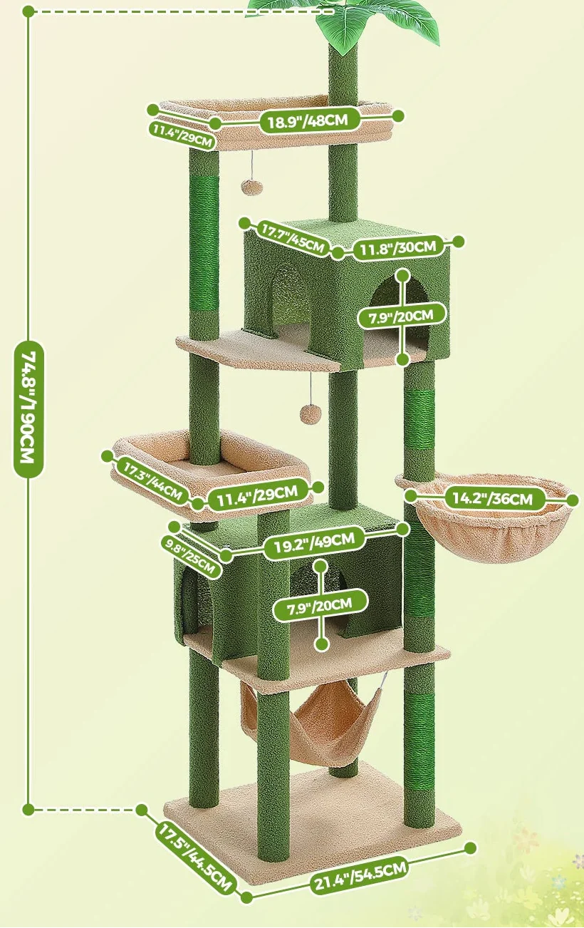 Arbre à Chat Élégant Gris – Quays