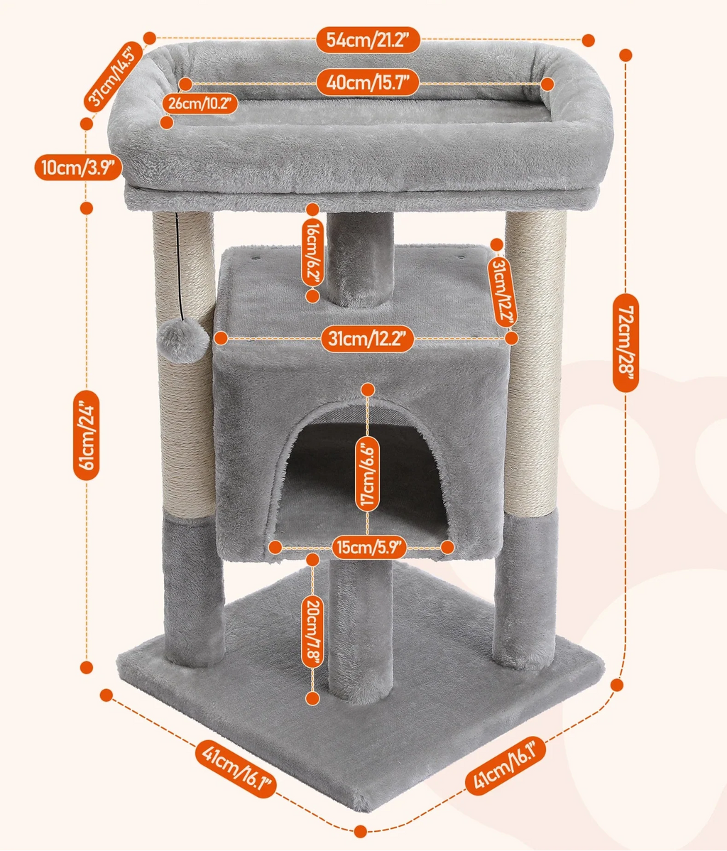 Arbre à Chat d'Angle Gris – Dorys