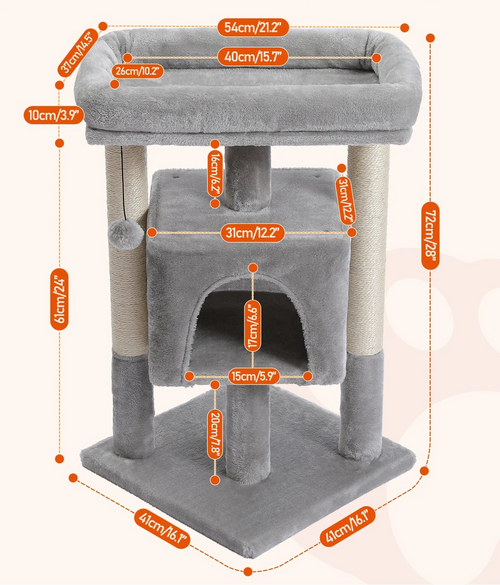 Arbre à Chat d'Angle Gris – Dorys
