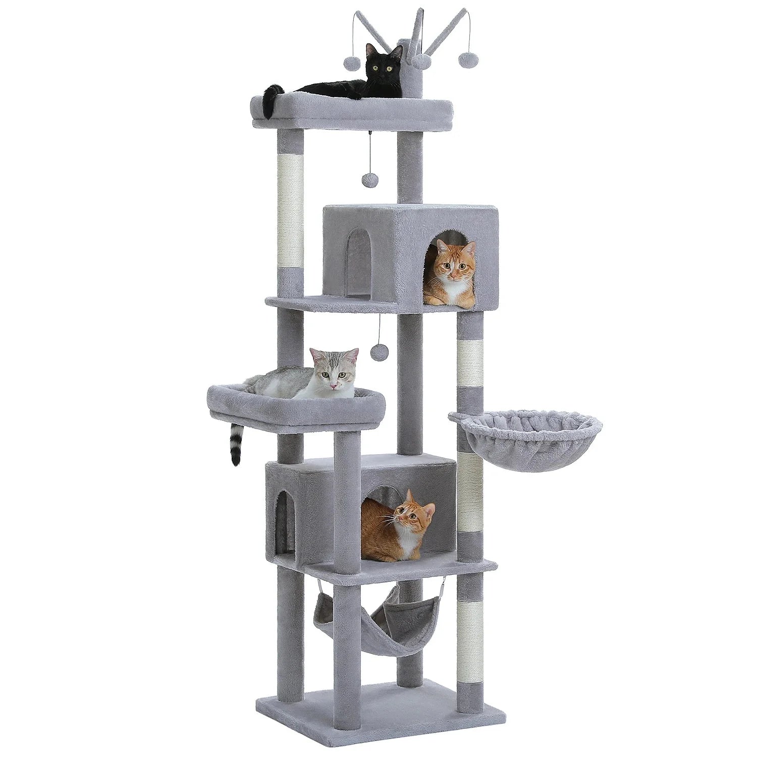 Arbre à chat <br> élégant gris