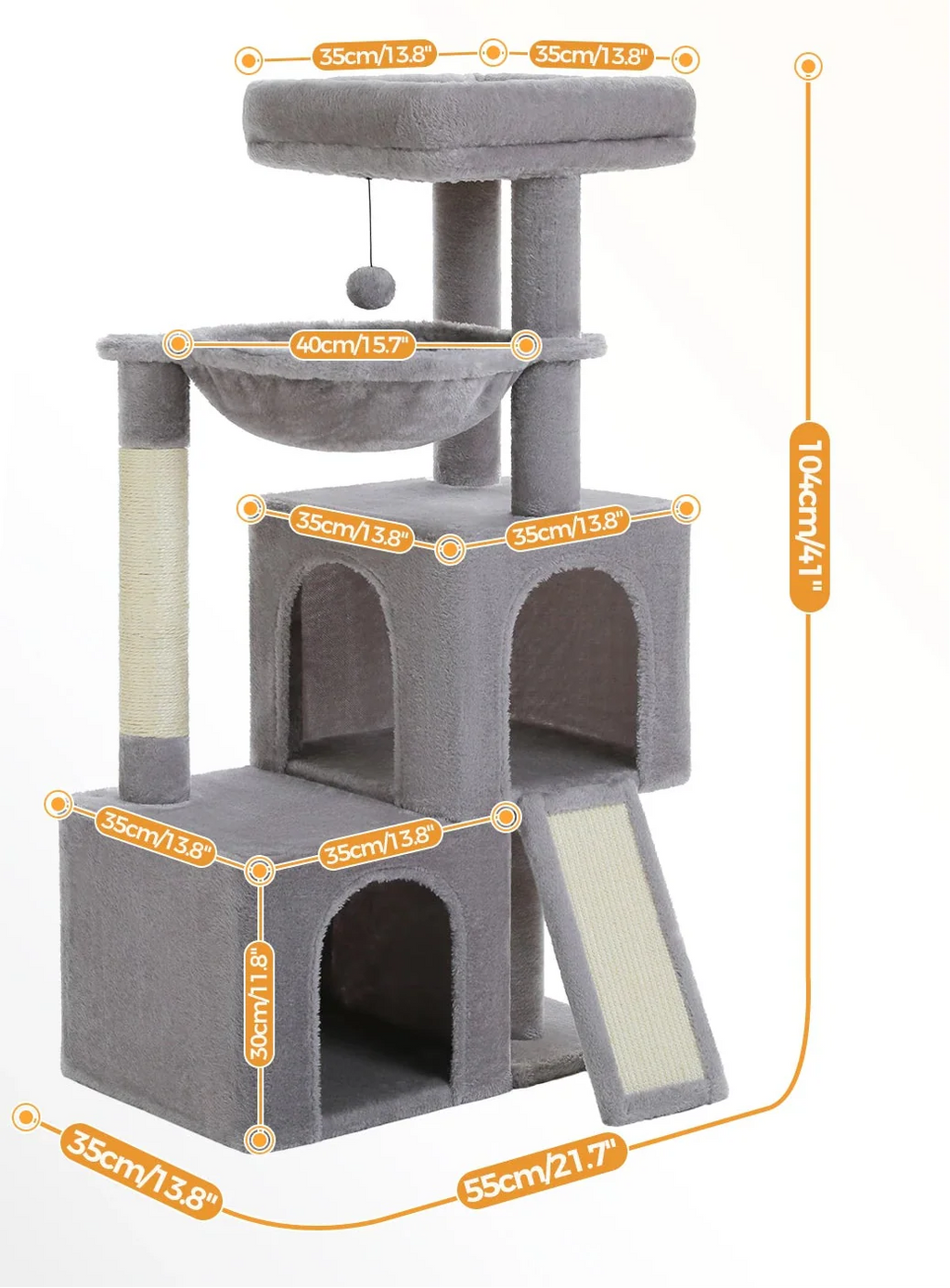 Arbre à Chat Moderne Petit Beige – Velis