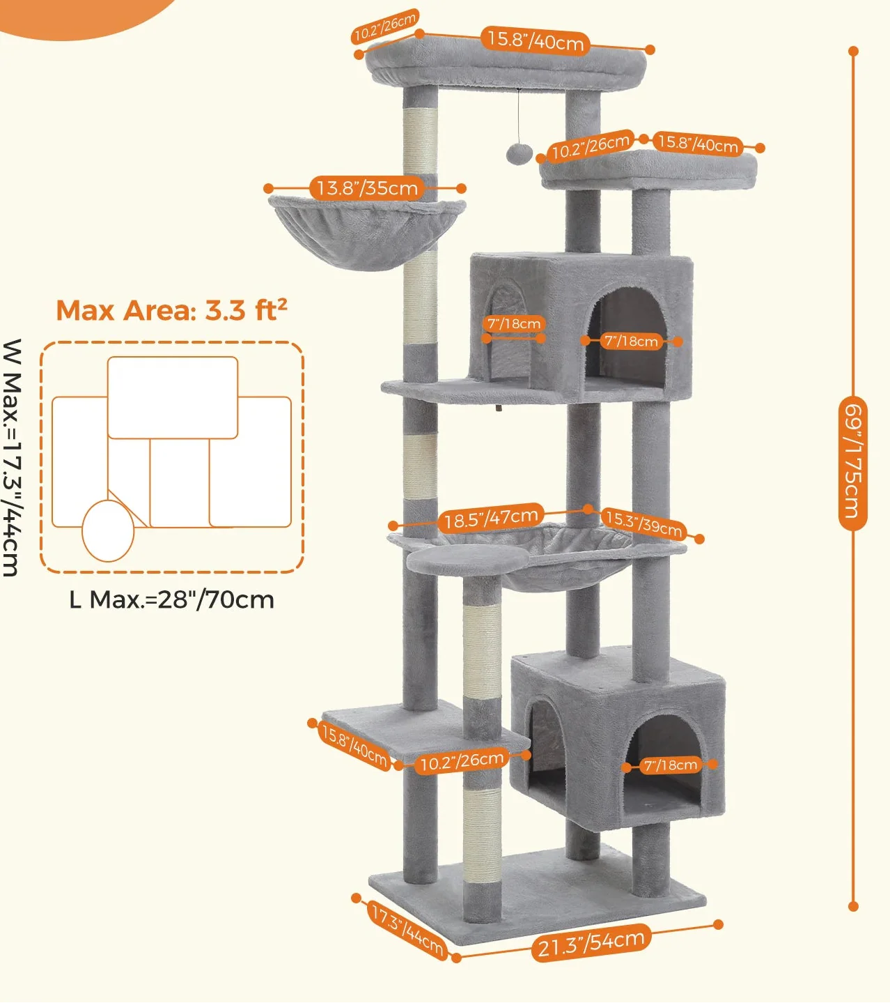 Arbre à Chat avec Hamac – Helor