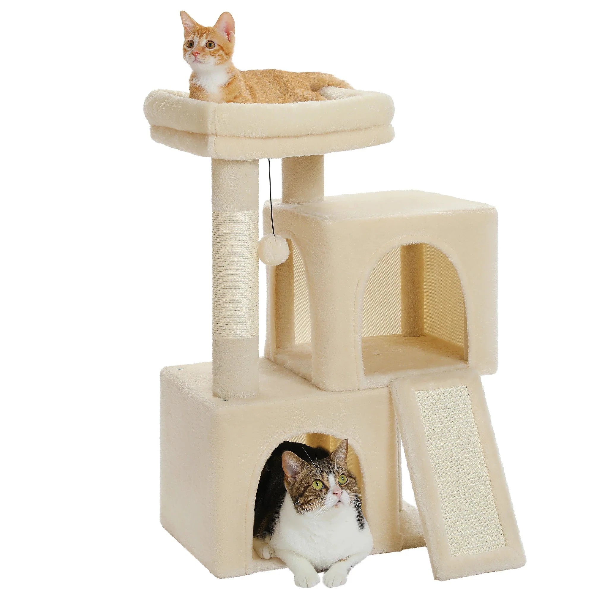 Arbre à chat <br> moderne et petit beige